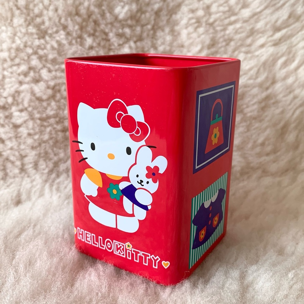 Vintage 1976 1996 💎 Hello Kitty pencil holder
